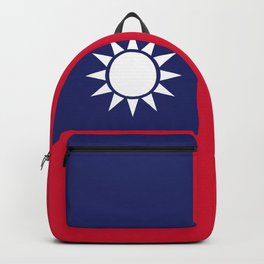 Taiwan flag emblem Backpack