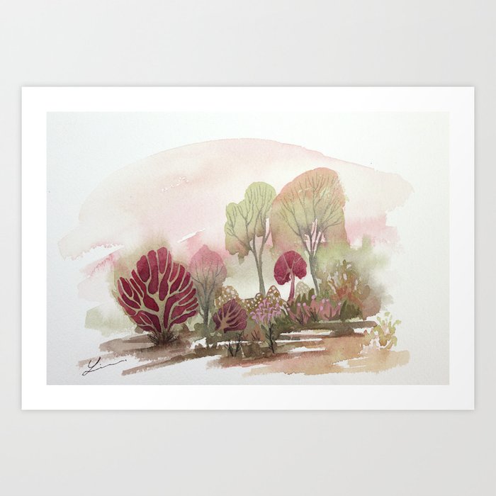 Enchanted woods 4 Art Print