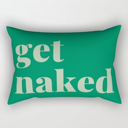 Green Get Naked  Rectangular Pillow