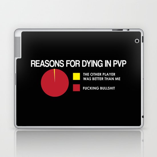 Reasons for Dying in PVP Laptop & iPad Skin