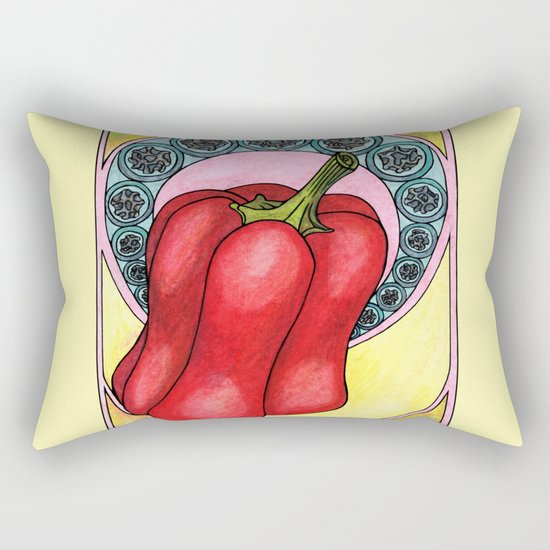 Art nouveau. Pepper. Rectangular Pillow