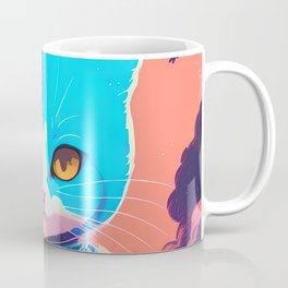 Cute Space Cat Coffee Mug