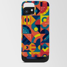 Memphis Bauhaus Colorful Geometric iPhone Card Case