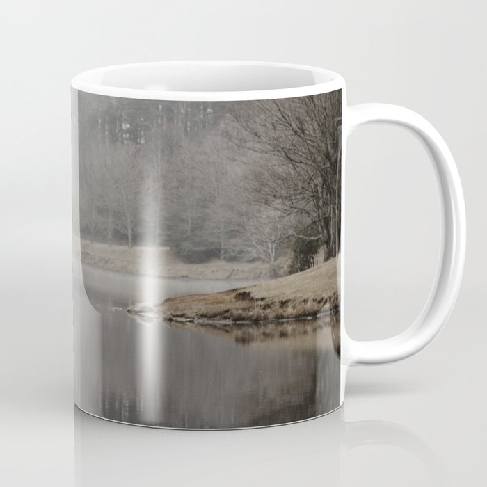 misty morning on the lake Coffee Mug