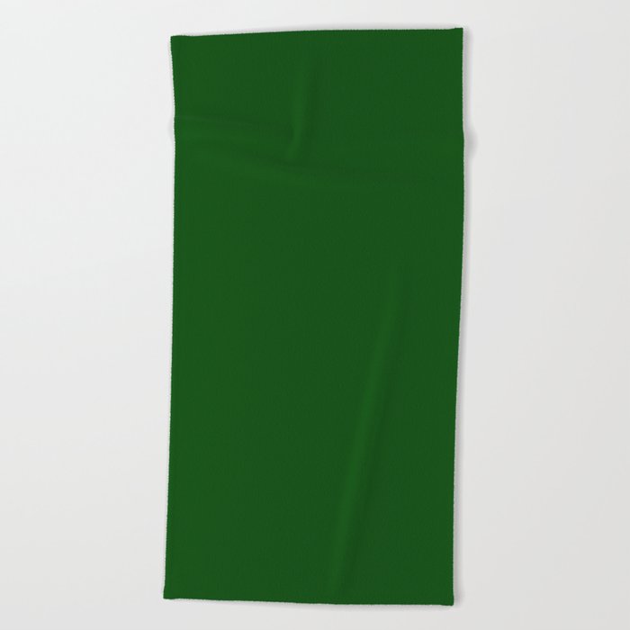 Dark green shop beach towel