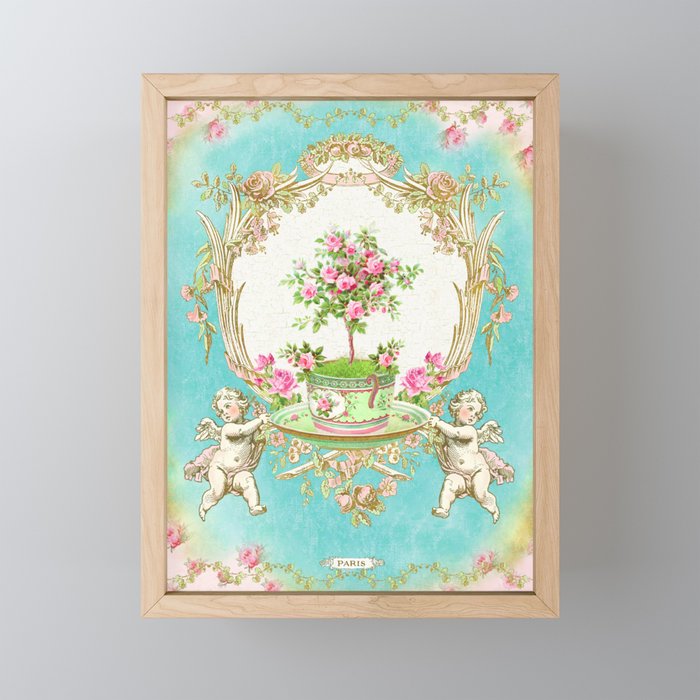 French Baroque Patisserie Tea Framed Mini Art Print