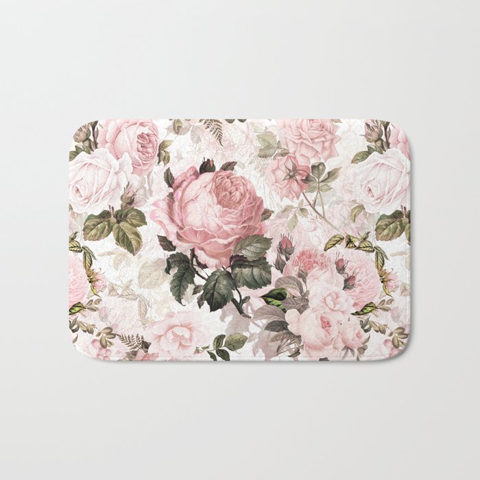 Vintage & Shabby Chic - Sepia Pink Roses  Badematte