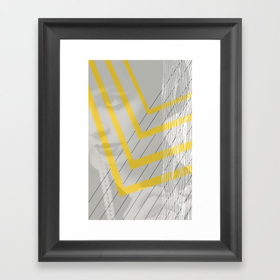 Lady in lines Framed Art Print