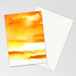 February - Orange & Yellow Stationery Card