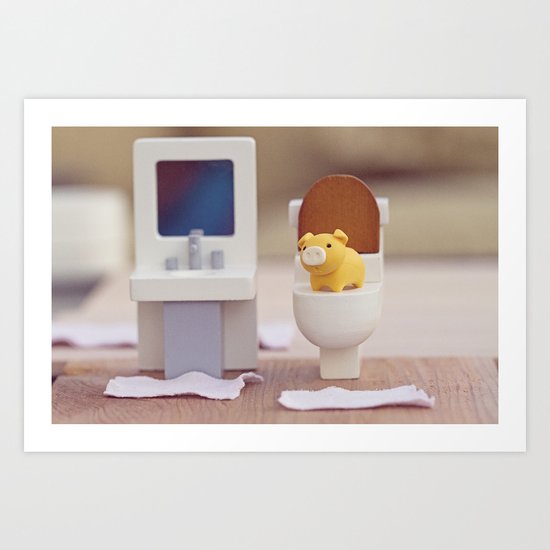 Potty training Art Print
