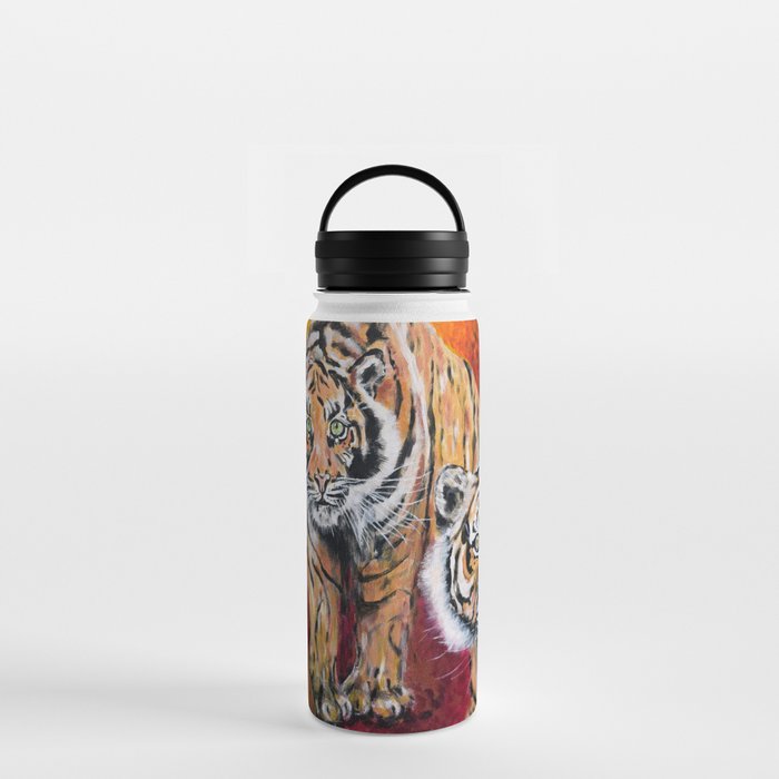 Three Lucky Tigers Water Bottle