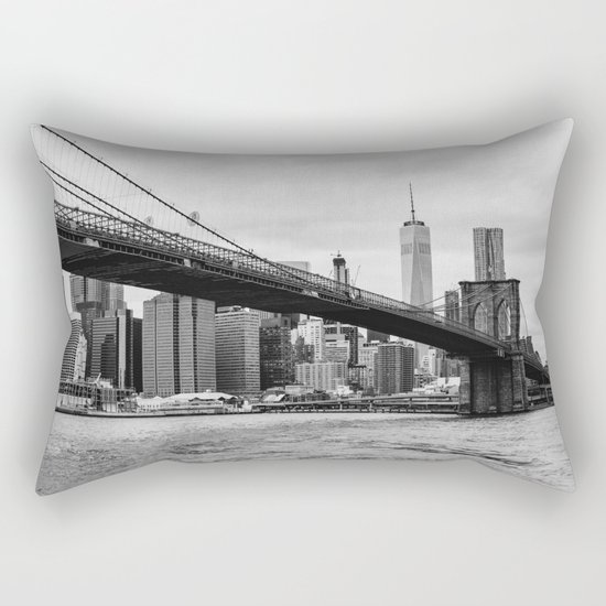 Monochrome Manhattan Rectangular Pillow