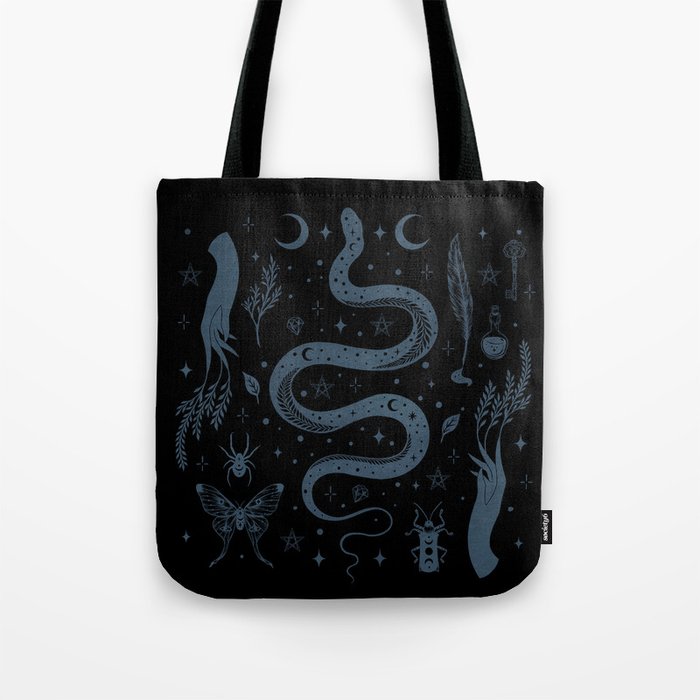 Mystical Collection-Black Tote Bag