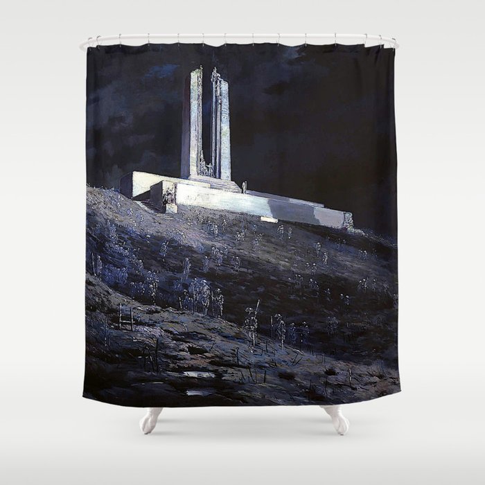 Will Longstaff The Ghosts of Vimy Ridge Shower Curtain