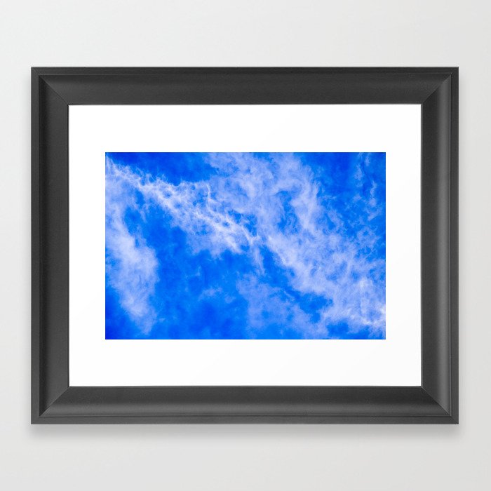 blue sky Framed Art Print