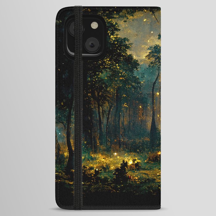 Walking through the fairy forest iPhone Wallet Case