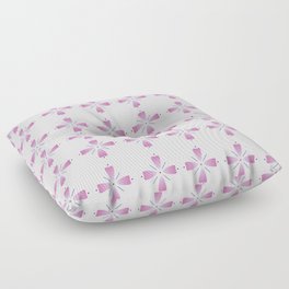 Pink Floral Pattern Floor Pillow