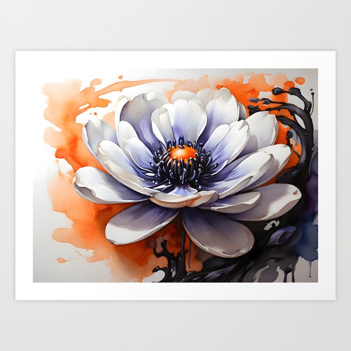 fantasy flower -03- Art Print