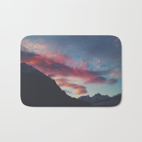 pink mountain Bath Mat