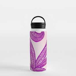 Pink feathers Water Bottle