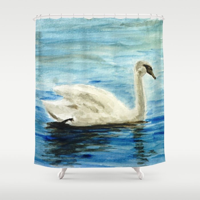 swan Shower Curtain