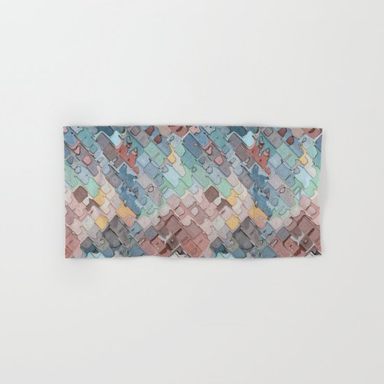 Colorful Layers Pattern Hand & Bath Towel