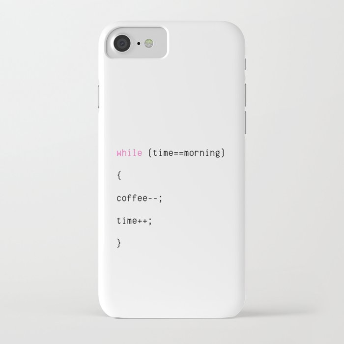 (time==morning) iPhone Case