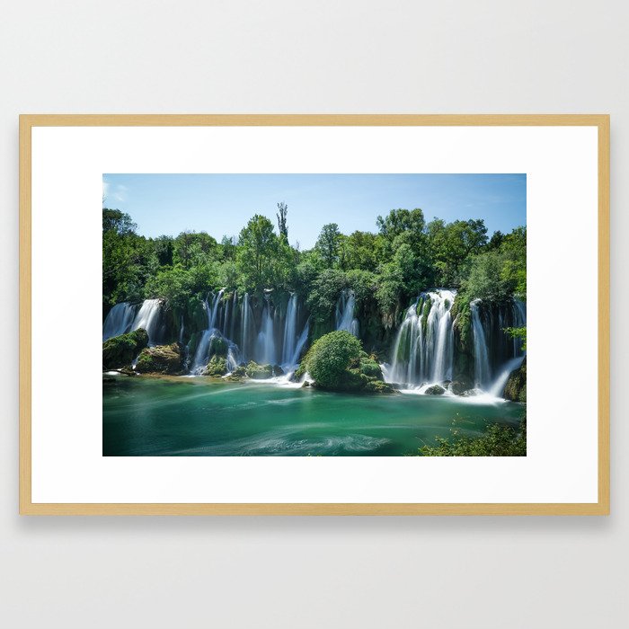 Kravica waterfalls Framed Art Print