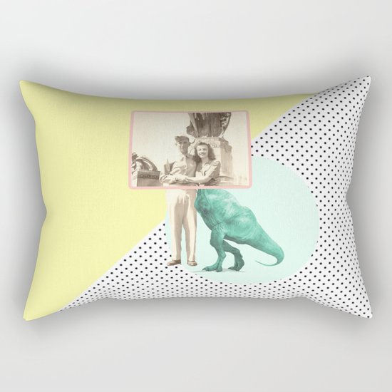 Who would like to date a t-rex Rectangular Pillow