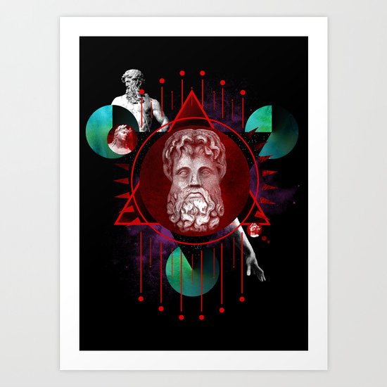 Geometric Gods Art Print