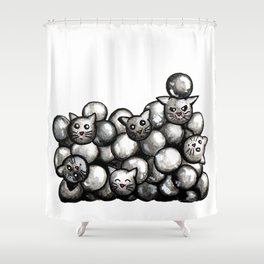 Boba Cats Shower Curtain