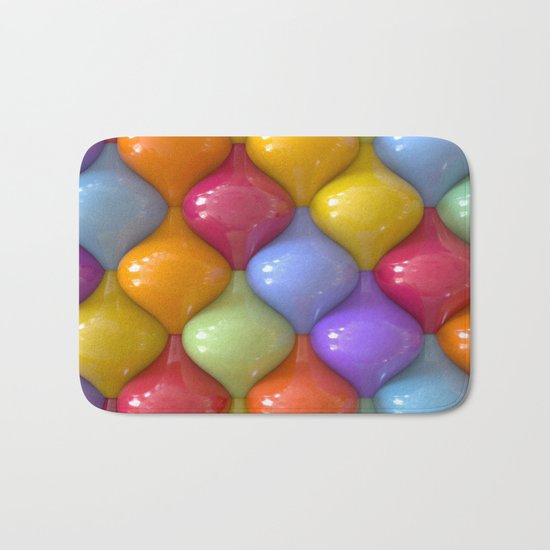 Oval Pattern Bath Mat