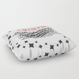 Let There Be Peace on Earth Floor Pillow