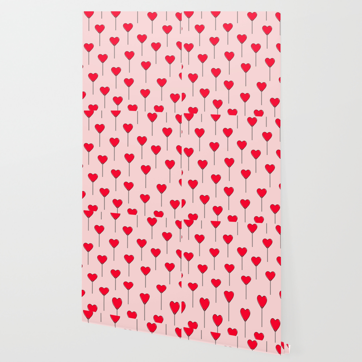 Heart Lollipops Wallpaper By Underwatercity Society6