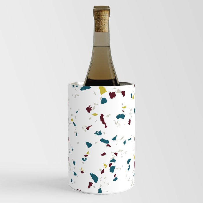 Multicolor Modern Mid Century Terrazzo Wine Chiller