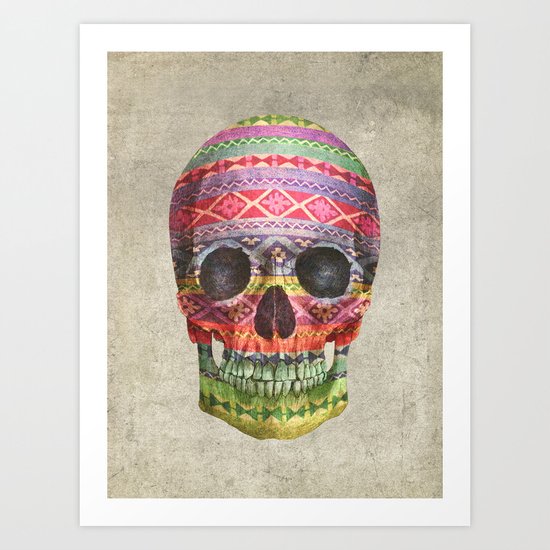 Navajo Skull Art Print