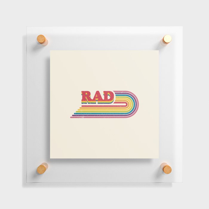 Rad Rainbow Floating Acrylic Print