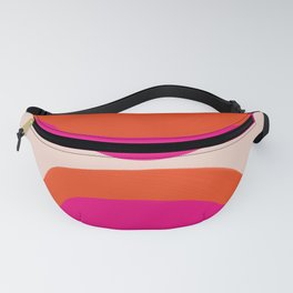 Curved Trajectories (Fuchsia Pink and Orange) Fanny Pack