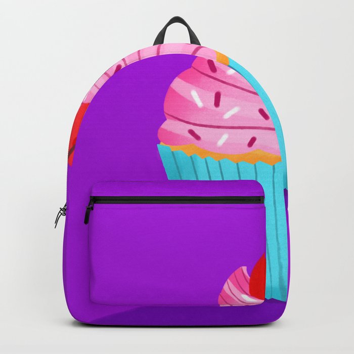 Pink Cupcake Backpack by Nicole Wilson Society6