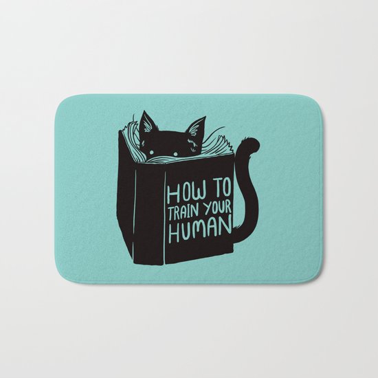 Cat Reader Advice Bath Mat