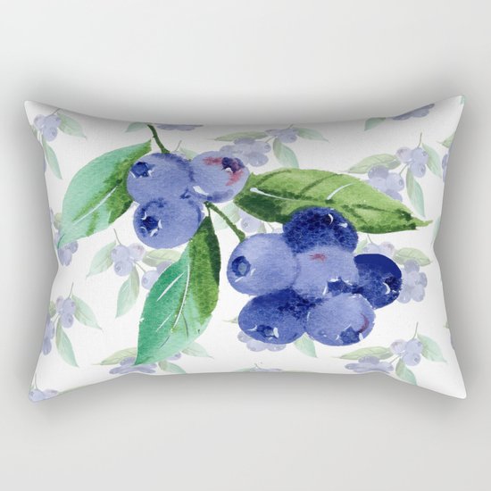 blueberries Rectangular Pillow