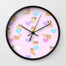 Cute Cat and Dog Wall Clock