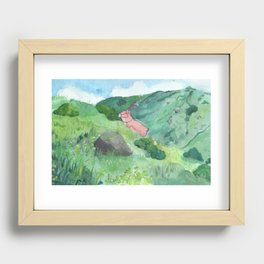 Princess Mononoke Watercolor Recessed Framed Print