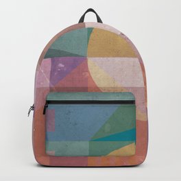 Abstract geometric violet pink composition Backpack