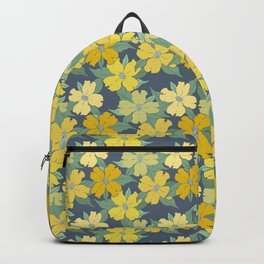 lemon yellow and blue grey flowering dogwood symbolize rebirth and hope Backpack