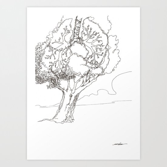 Let It Be Like Breathing Art Print
