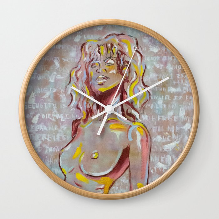 Red Swimsuit Wall Clock