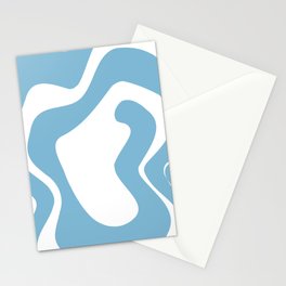 Baby blue abstract Stationery Card