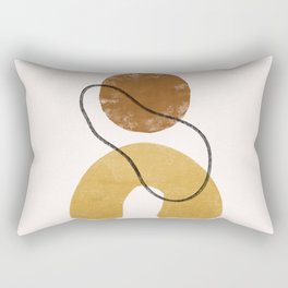 Mixed Shapes | Mid Century Abstract Rectangular Pillow