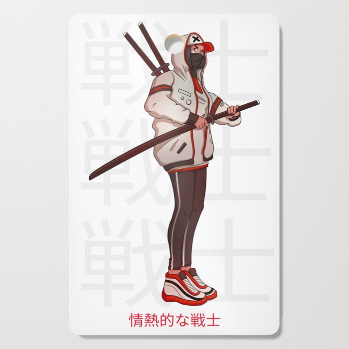 Anime figure heart of warrior japanese figure Cutting Board